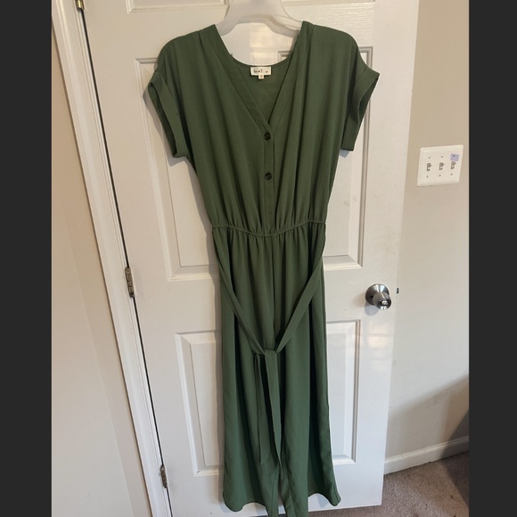 Green Jumpsuit - Picture 3 of 5